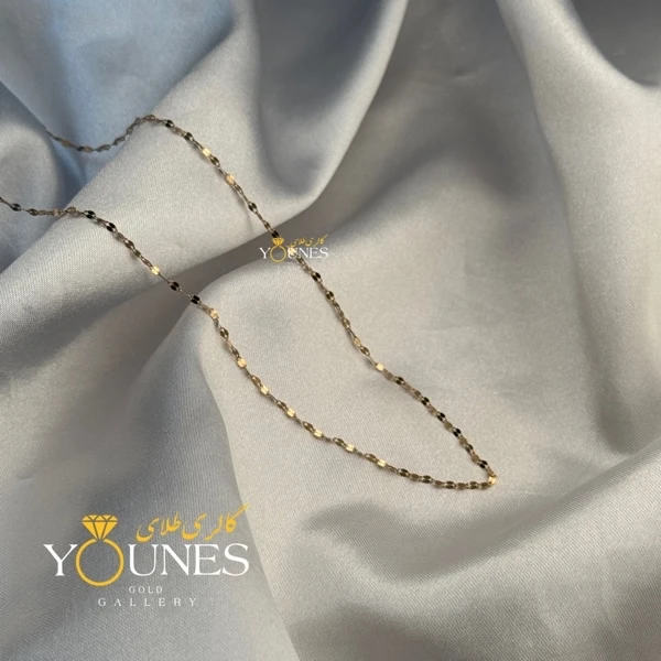 زنجیر پولک درشت زنانه طلا